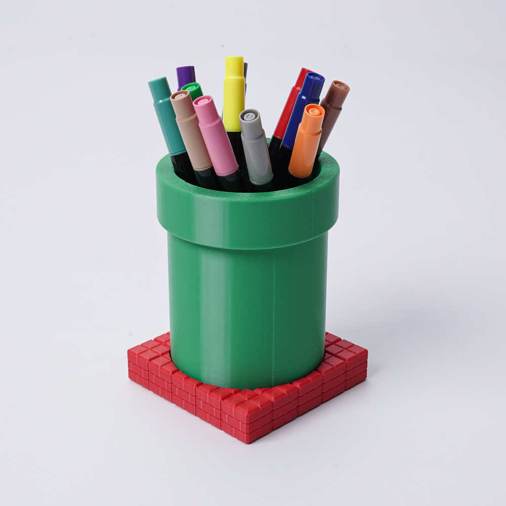 Retro Gaming Style - 1 Creative Pen Holder Green Pipe