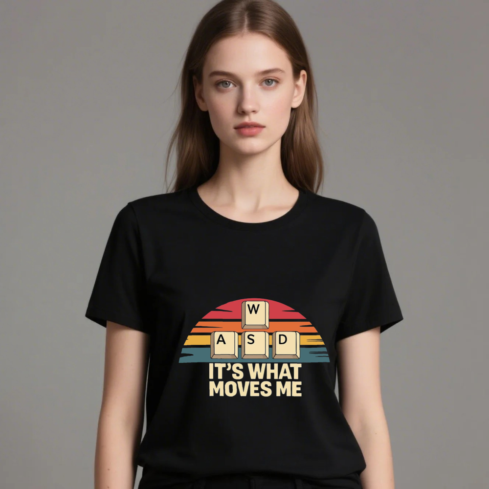 Retro Gaming Gifts For Men - It's What Moves Me Retro WASD