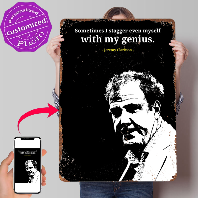 Retro Gaming Quotes - Jeremy Clarkson Quotes Tinplate Poster Customized