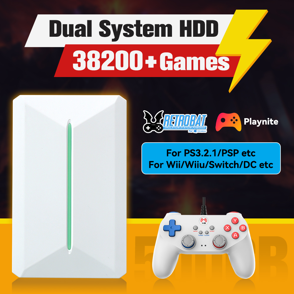 Retro Gaming Style - Retrobat＆Playnite System HDD Retro Game Console