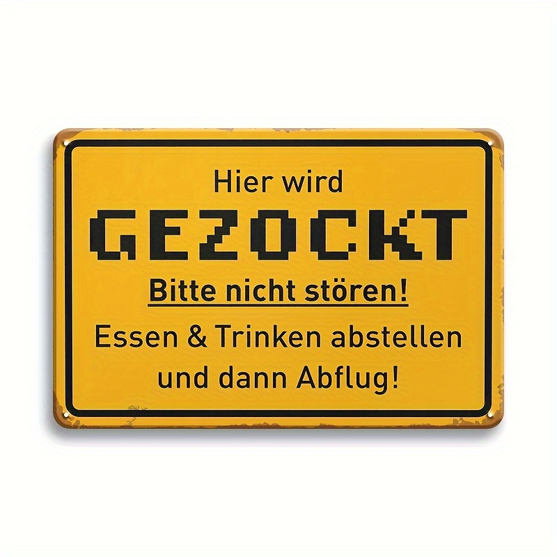 Retro Gaming Games - Retro Gaming Metal Sign - 