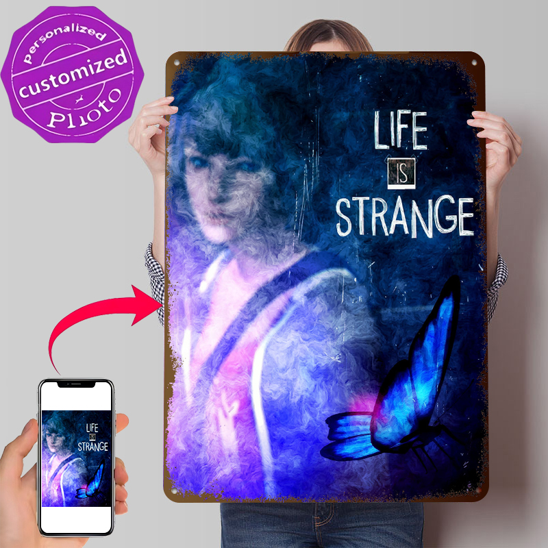 Retro Gaming Life - Life Is Strange Butterfly Tin Poster