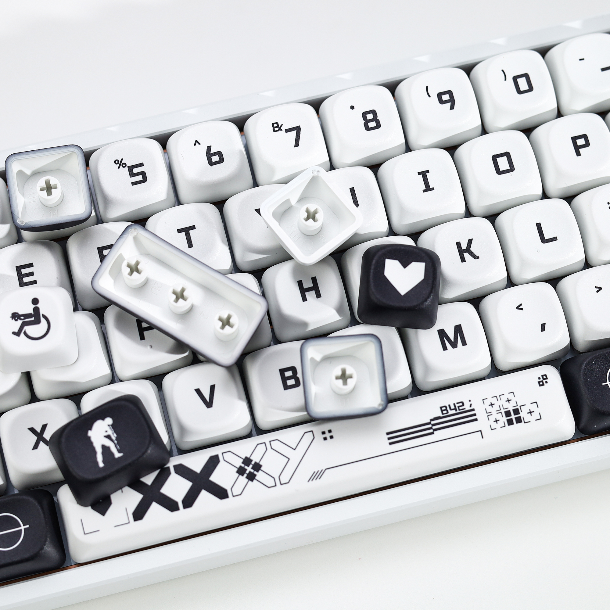 KBDiy PrintStream Keycaps csgo - Retro Gaming Keyboard 评论和价格
