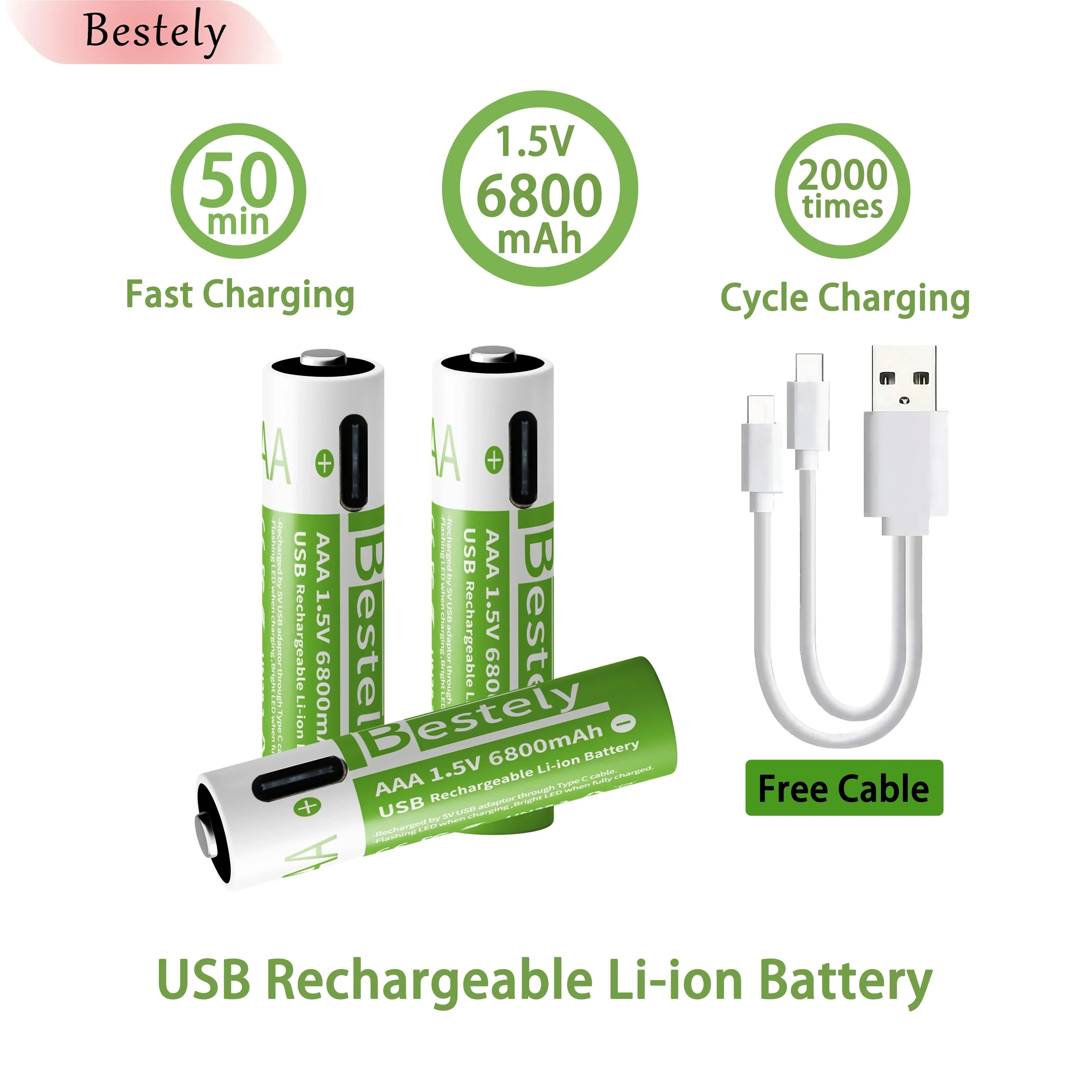 New Rechargeable 1.5v AAA Lith - Rechargeable Battery Aa 评论和价格