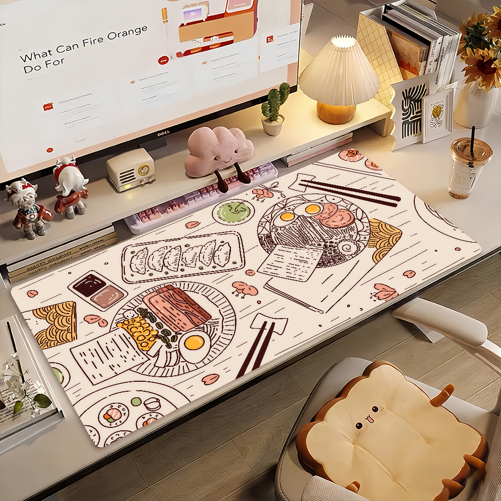 Retro Japanese Ramen Mouse Pad - Retro Gaming Keyboard And Mouse 评论和价格