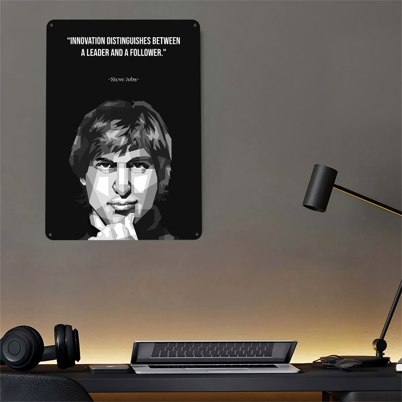 Steve Jobs WPAP Metal Poster C - Retro Gaming Jobs 评论和价格