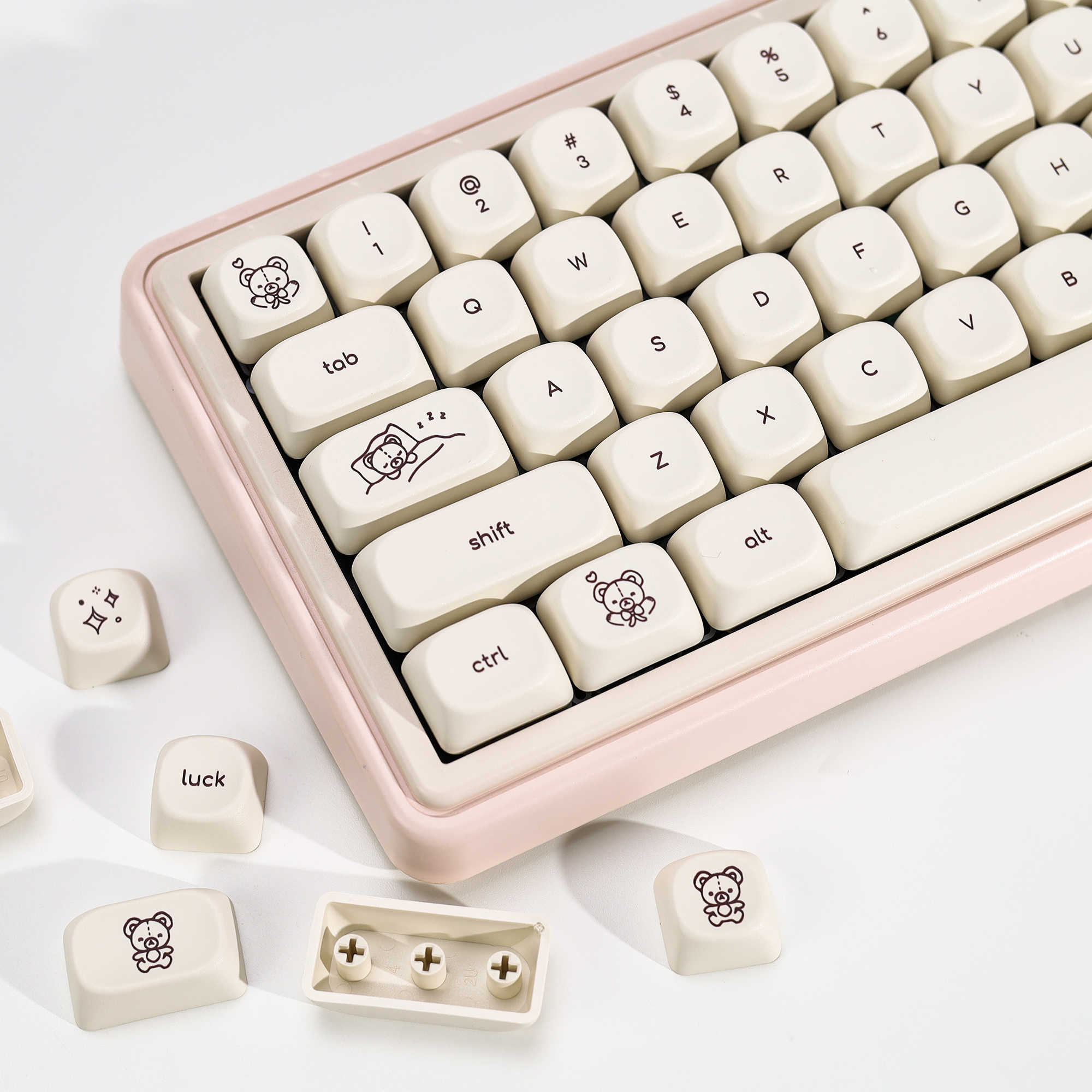 KBDiy Cute Bear Tales Keycaps  - Retro Gaming Style 评论和价格