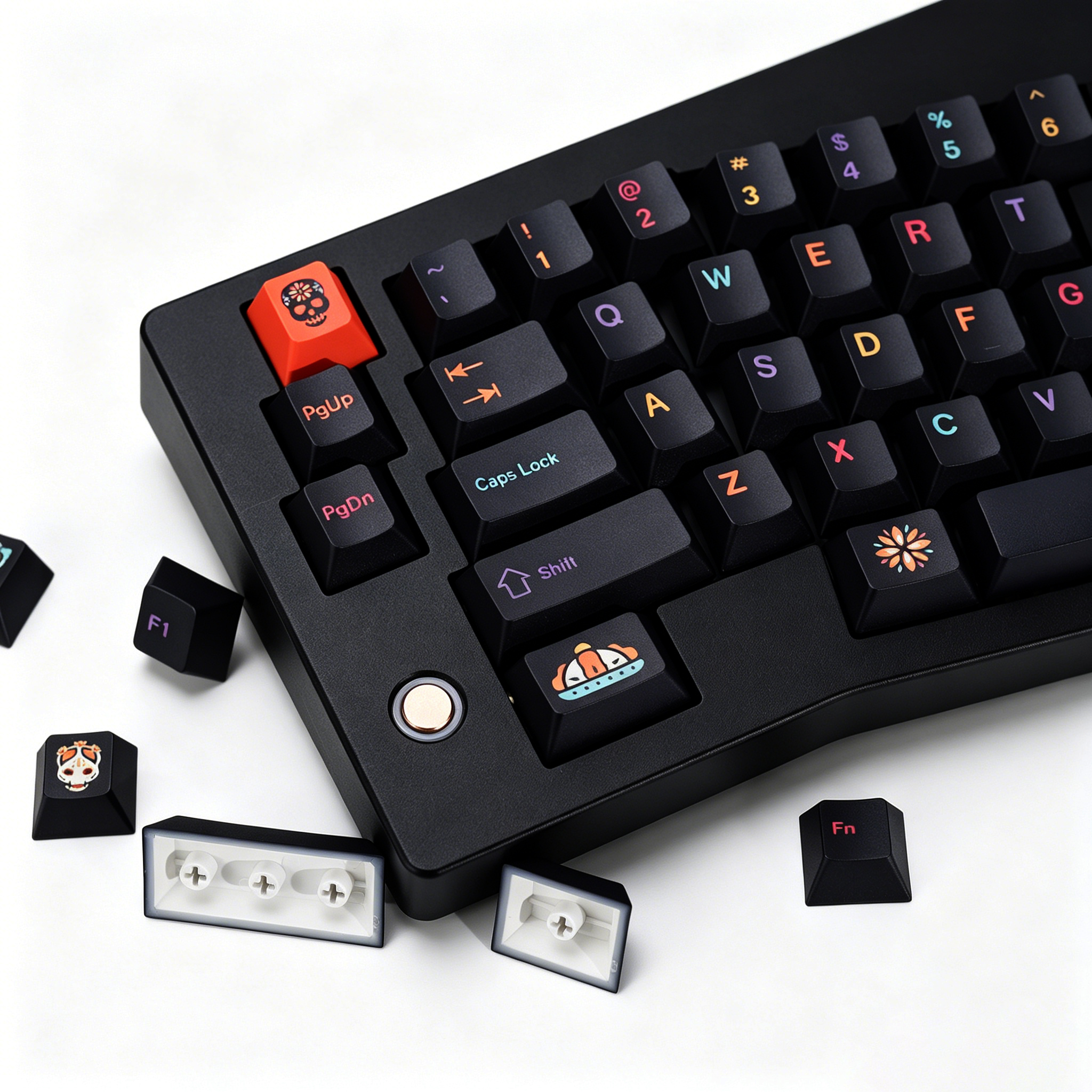 KBDiy Clone GMK Keycaps Retro  - Retro Gaming Keyboard 评论和价格