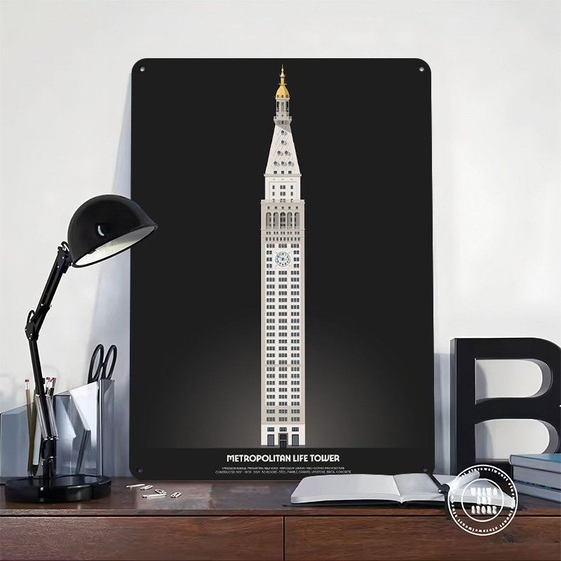 Metropolitan Life Tower Poster - Retro Gaming Life 评论和价格