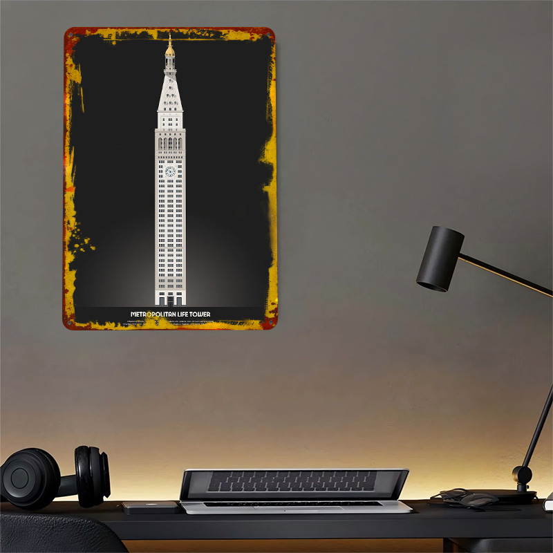 Metropolitan Life Tower Poster - Retro Gaming Life 评论和价格