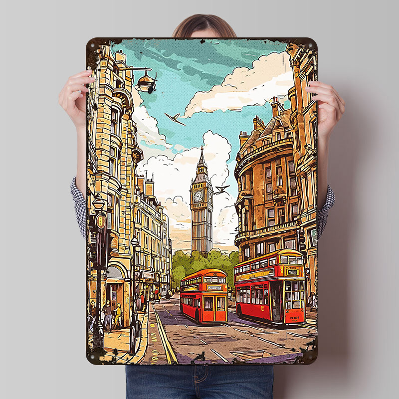 London Vintage Poster Wall Art - Retro Gaming In London 评论和价格