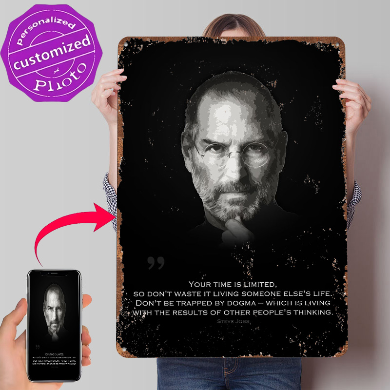 Steve Jobs Printed Poster Cust - Retro Gaming Jobs 评论和价格