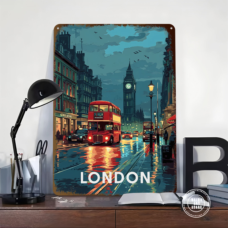 London Big Ben Tinplate Poster - Retro Gaming In London 评论和价格