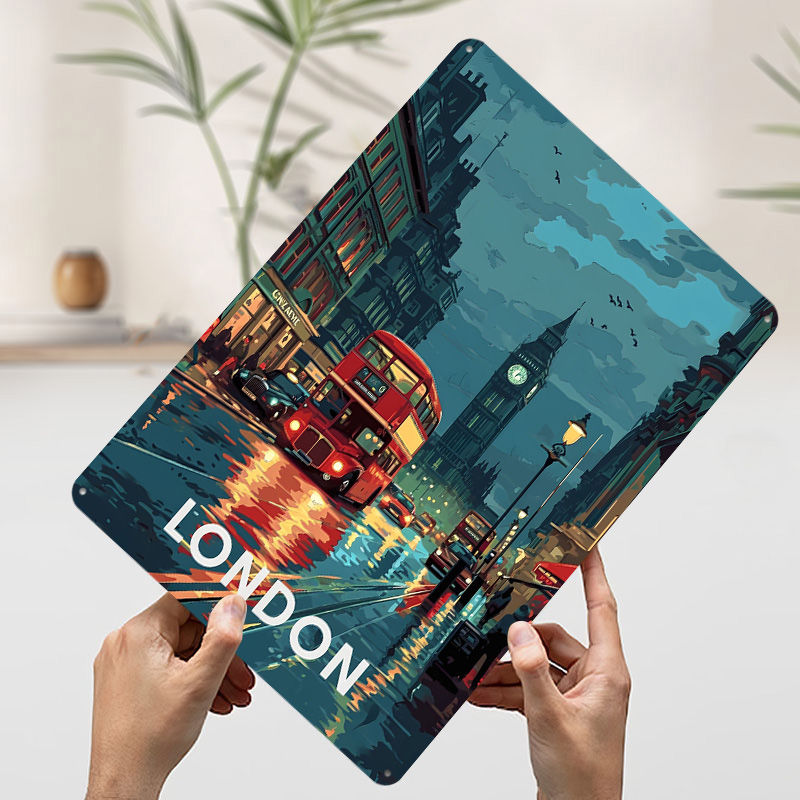 London Big Ben Tinplate Poster - Retro Gaming In London 评论和价格