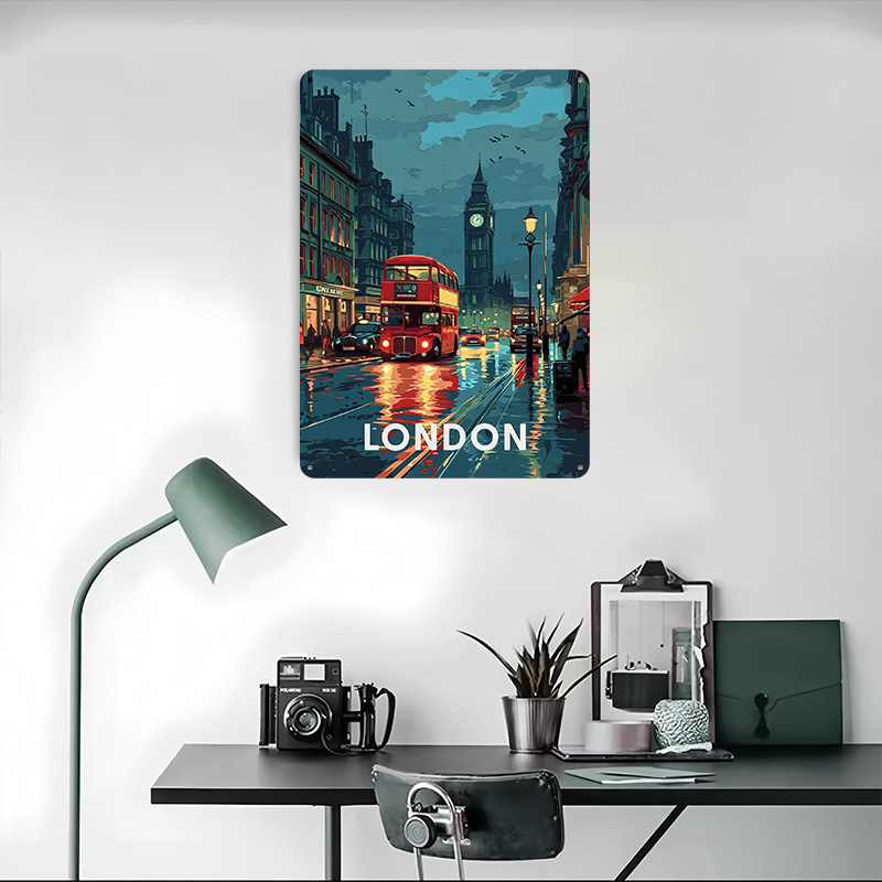 London Big Ben Tinplate Poster - Retro Gaming In London 评论和价格