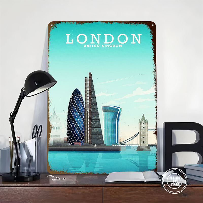 London Travel Metal Poster Cus - Retro Gaming In London 评论和价格