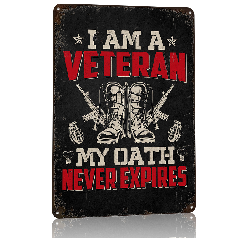 Veteran Military Quote Metal P - Retro Gaming Quotes 评论和价格