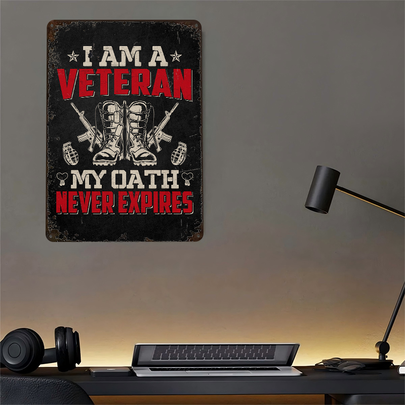 Veteran Military Quote Metal P - Retro Gaming Quotes 评论和价格