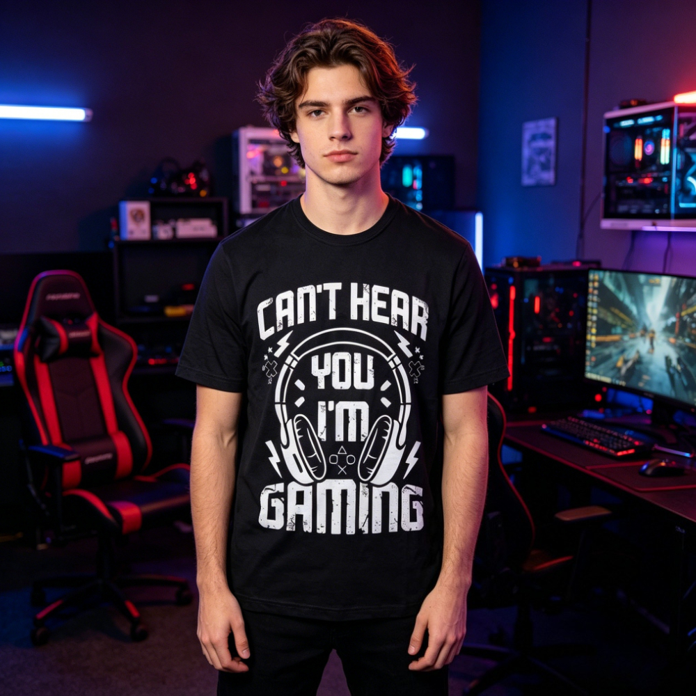 Can't Hear You I'm Gaming T-Sh - Retro Gaming Gifts For Men 评论和价格