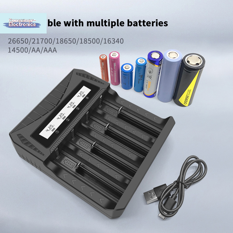 【USB Charger Intelligent LCD B - Rechargeable Battery Aa 评论和价格