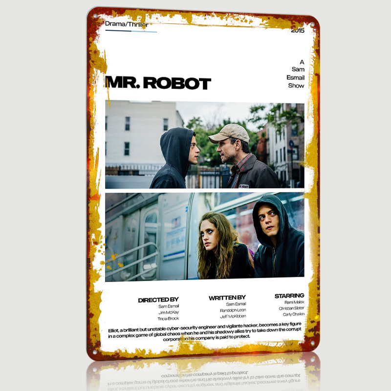 Mr. Robot TV Show Printed Post - Retro Gaming For Tv 评论和价格