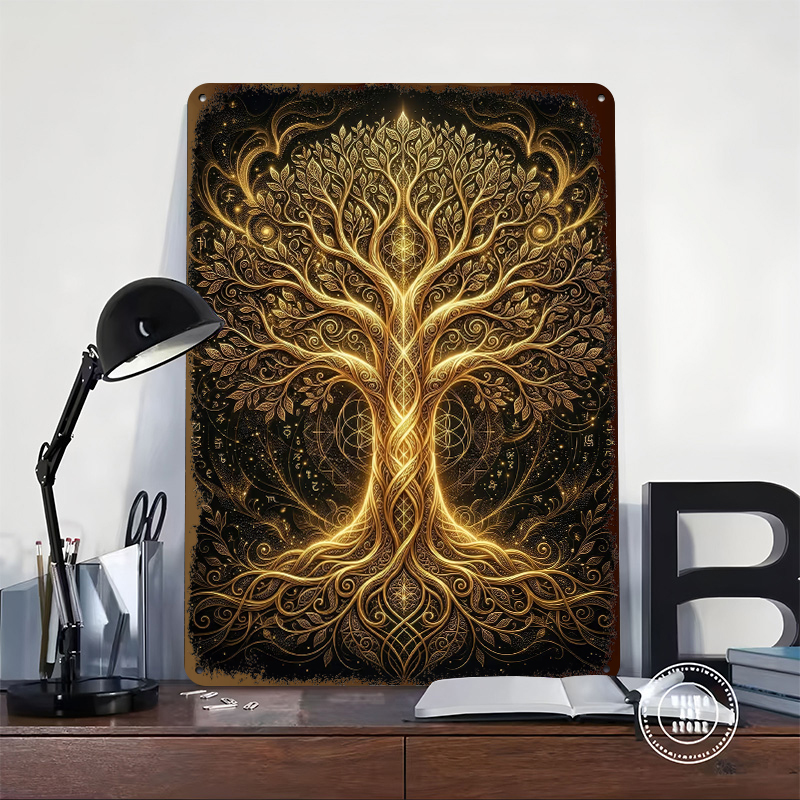 Golden Tree of Life Metal Post - Retro Gaming Life 评论和价格