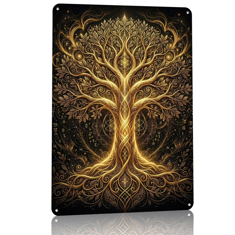 Golden Tree of Life Metal Post - Retro Gaming Life 评论和价格