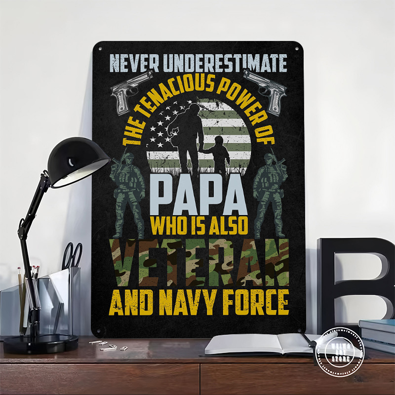 Veteran Military Quote Metal P - Retro Gaming Quotes 评论和价格