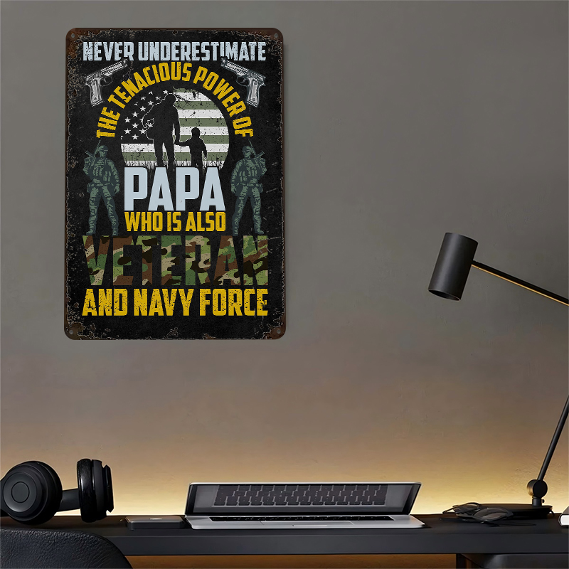Veteran Military Quote Metal P - Retro Gaming Quotes 评论和价格