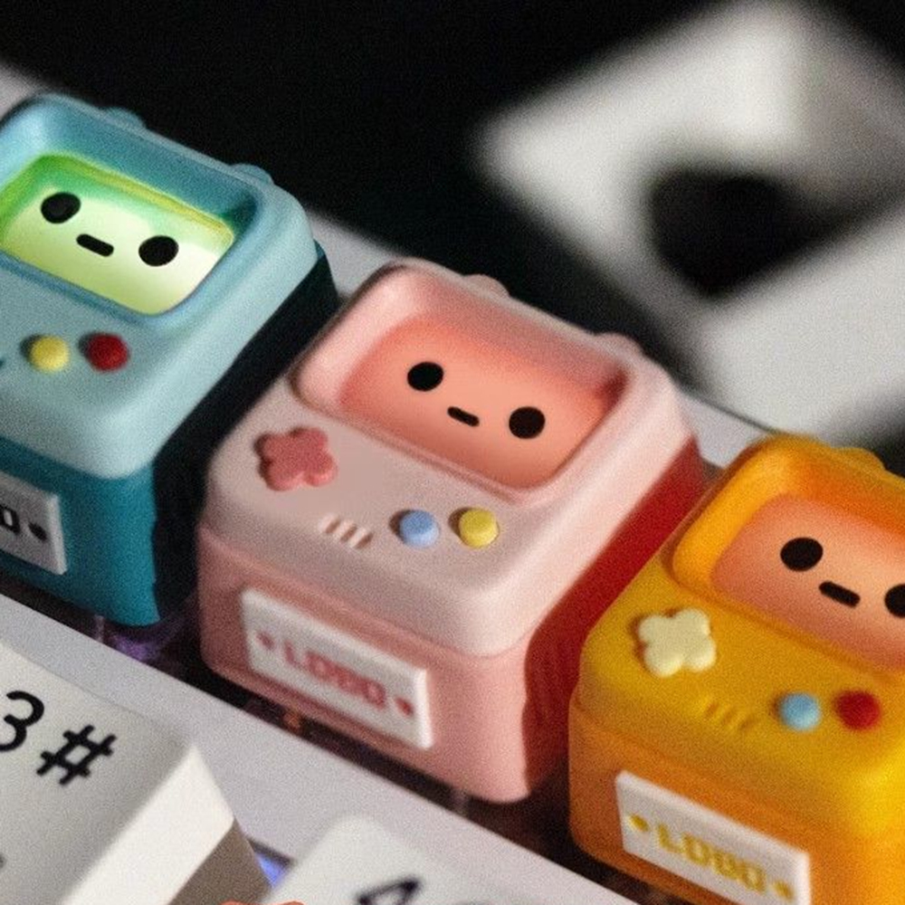 Cute Retro Game Theme Keycaps  - Retro Gaming Games 评论和价格