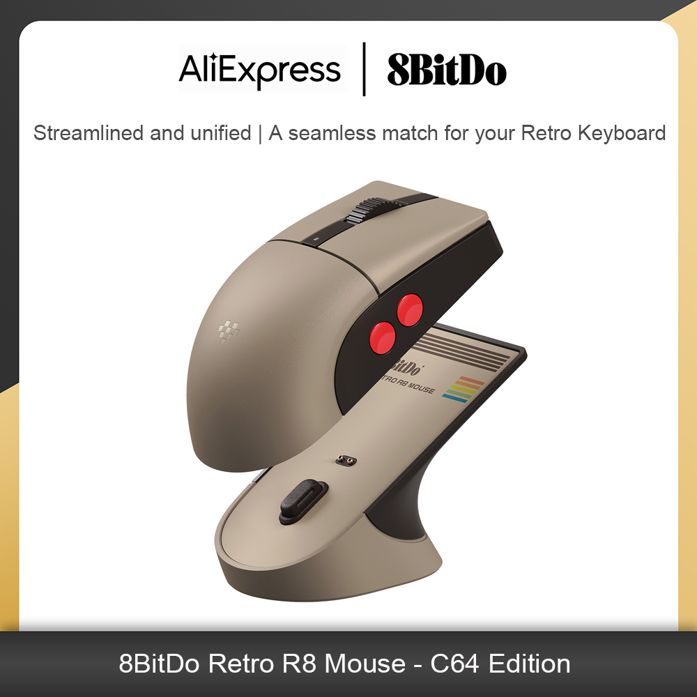 8Bitdo Retro R8 Mouse with Cha - Retro Gaming Keyboard And Mouse 评论和价格