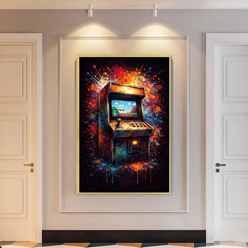 Modern Gaming Room Wall Art Re - Retro Gaming Life 评论和价格