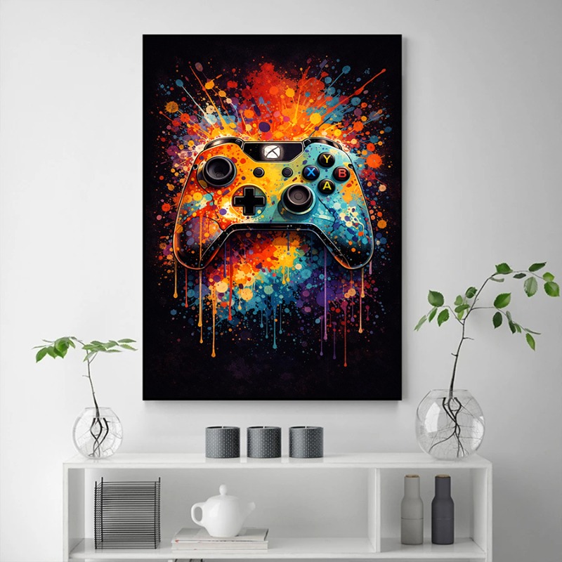 Modern Gaming Room Wall Art Re - Retro Gaming Life 评论和价格