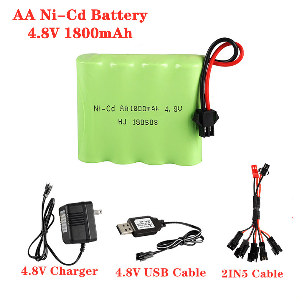 4.8V 1800mAh Ni-Cd AA Battery  - Rechargeable Battery Aa 评论和价格