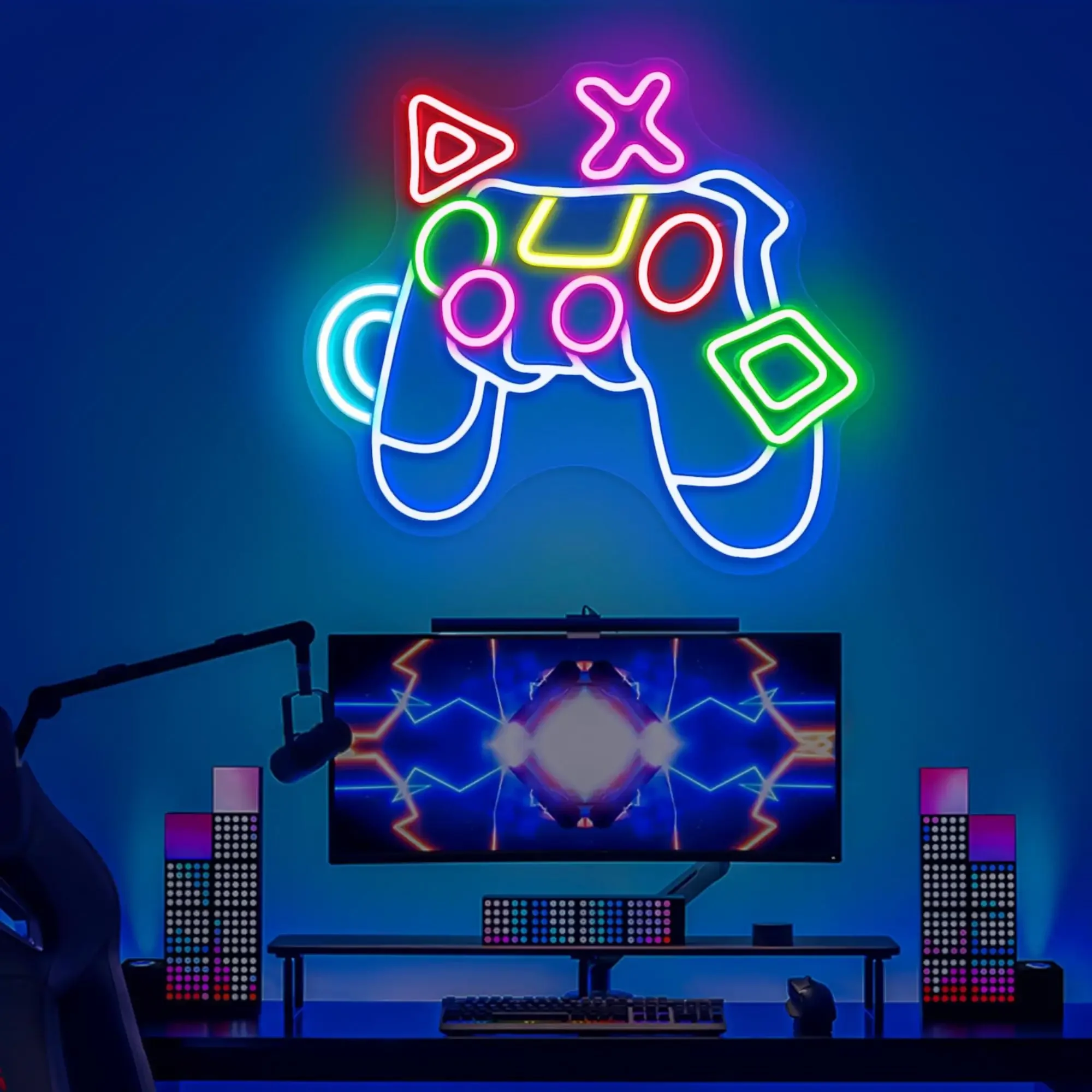 Game Controller LED Neon Light - Retro Gaming Gifts For Men 评论和价格