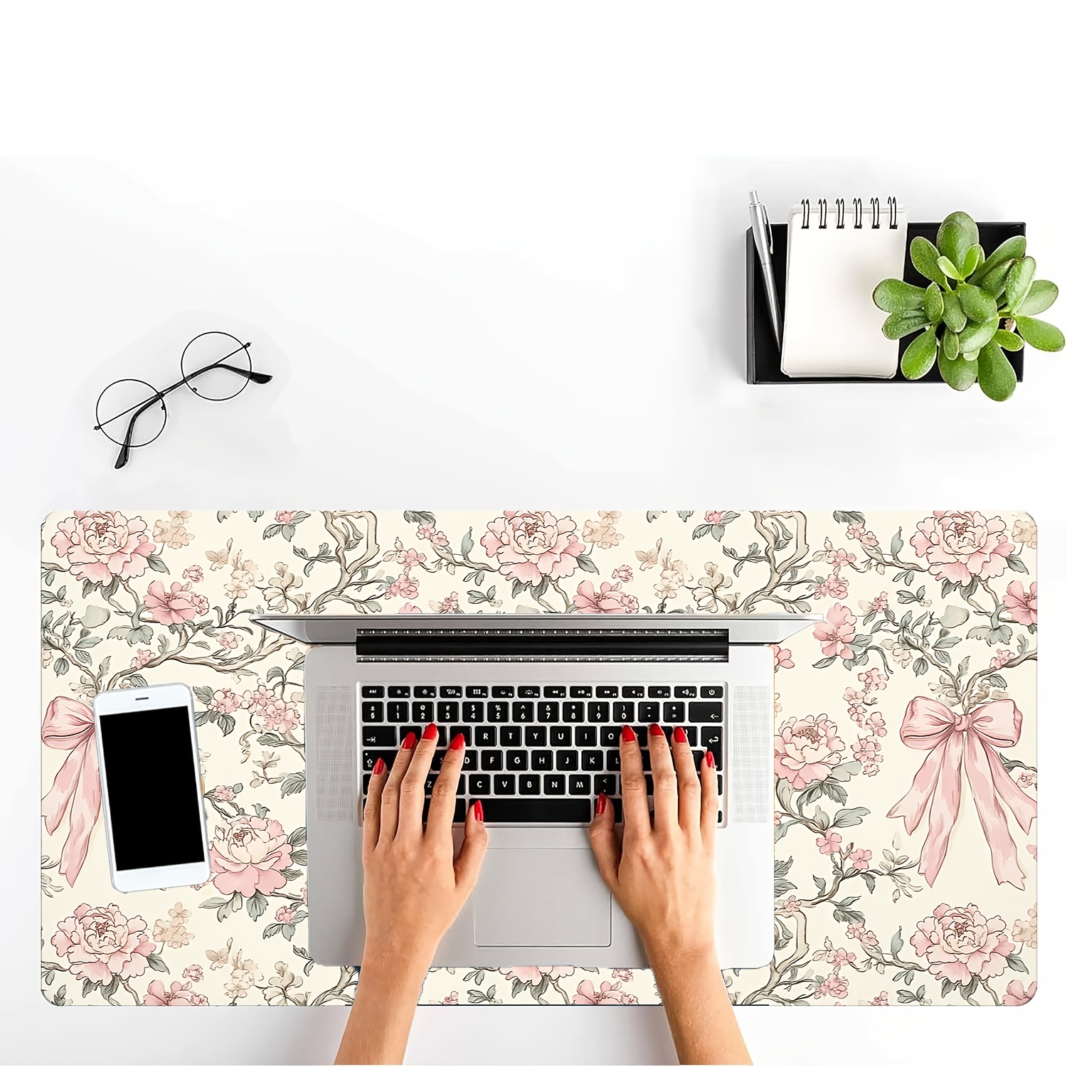 Retro floral pink bow game mou - Retro Gaming Keyboard 评论和价格