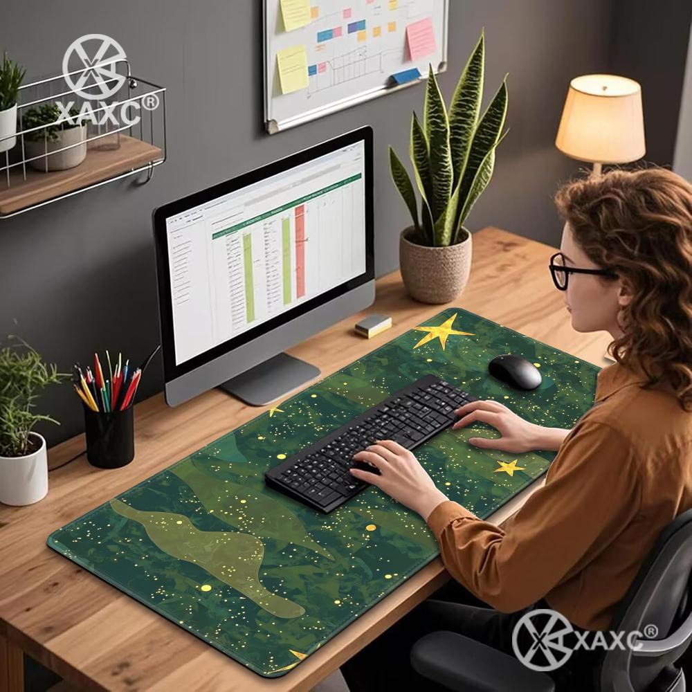 Green Retro Star Stripes Desk  - Retro Gaming Keyboard And Mouse 评论和价格