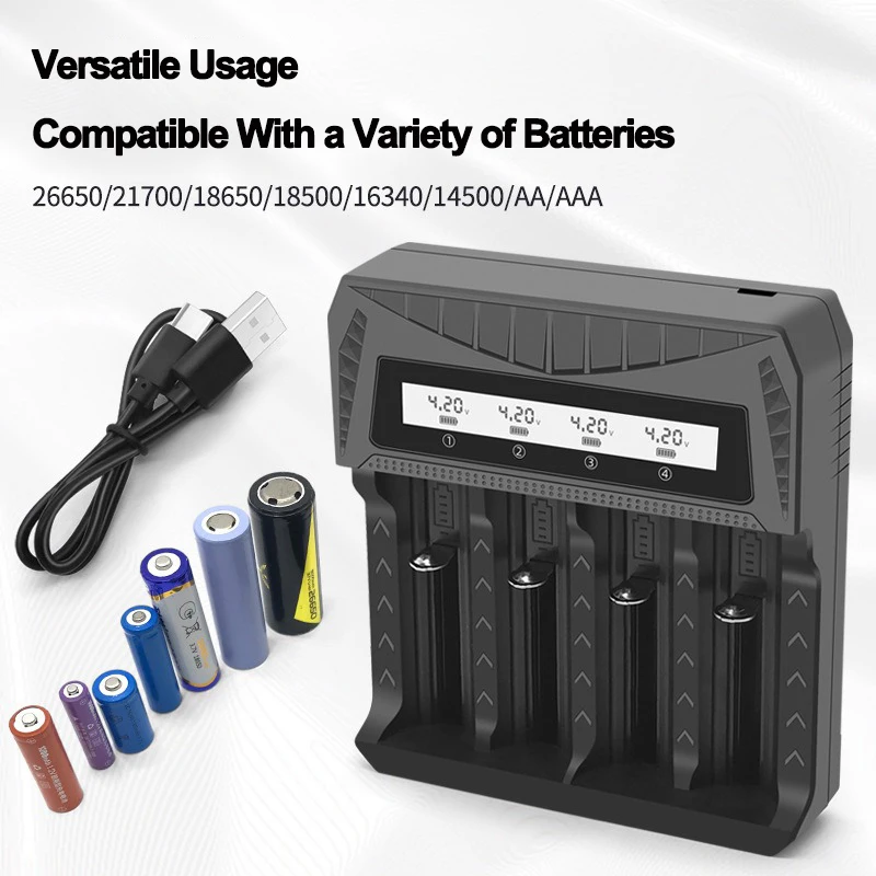 LCD Display Battery USB Charge - Rechargeable Battery Aa 评论和价格